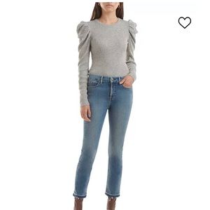 Jen 7 by 7 For All Mankind Women's Super Stretch Ankle Straight-Leg Jeans